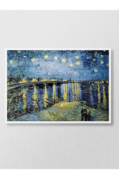 Mudi Store Van Gogh Starry Rhone Tablo Sanatsal Ünlü Ressam Poster Çerçevesiz...