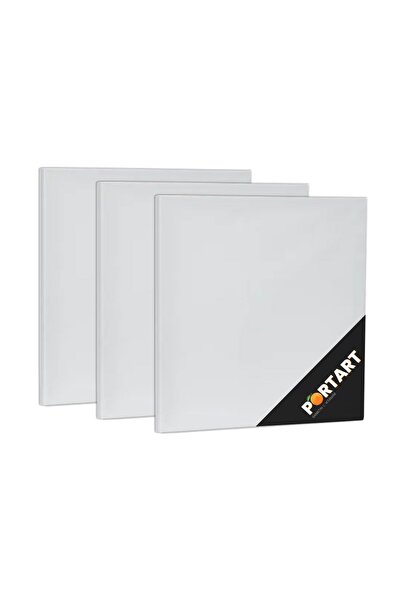 PORTART Tuval %100 Pamuk 70x70 Cm 3'lü Paket
