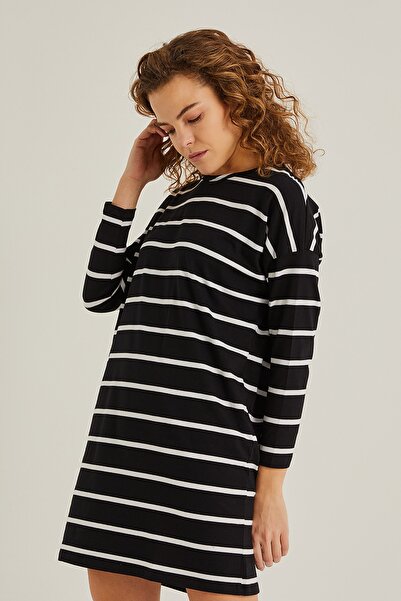 PAULMARK Striped Tunic Dress