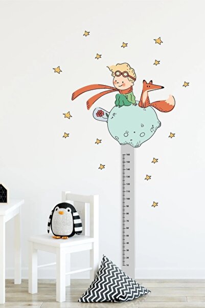 efekt reklam غرفة الأطفال الأمير الصغير قياس الارتفاع زجاج صالون الأطفال غرفة نوم شرفة ديكور جدار المنزل مجموعة ملصقات