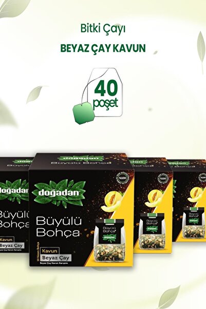 Doğadan Büyülü Bohça Beyaz Çay Kavun 10'lu 12 G X 4 Adet
