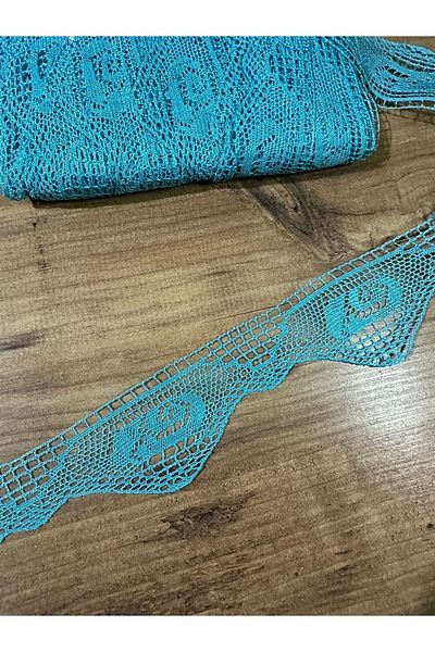 efem gipür Handcrafted Looking Shiny Kopanaki Lace Mint Green 1 Mt Price