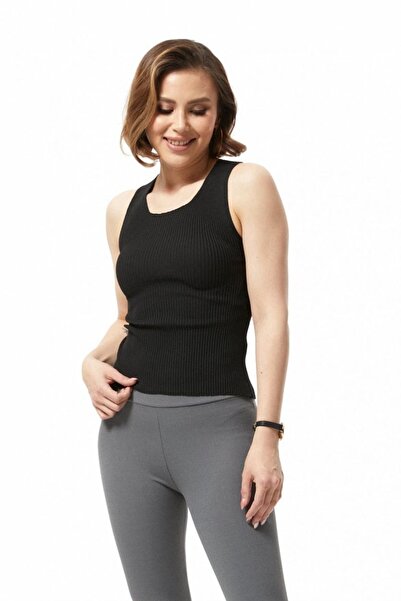 Genel Markalar Kadın Sırt Detay Yazlık Triko Atlet