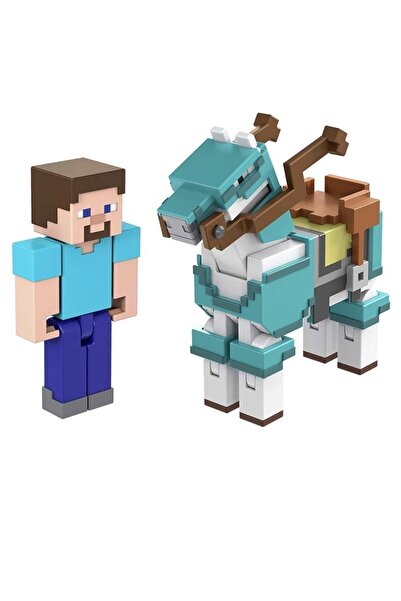 scntoys Minecraft Aksesuarlı Figürler Gtp08-hdv39 Oyuncak Orjinal Minecraft Figür Ve Zırhlı At