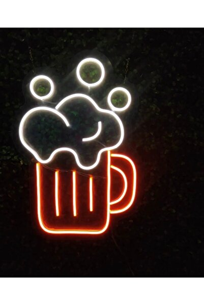 akustik Bar Bardağı Neon Led Tabela