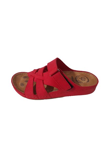 MULEX Red Women's Orthopedic Stylish Daily Slippers