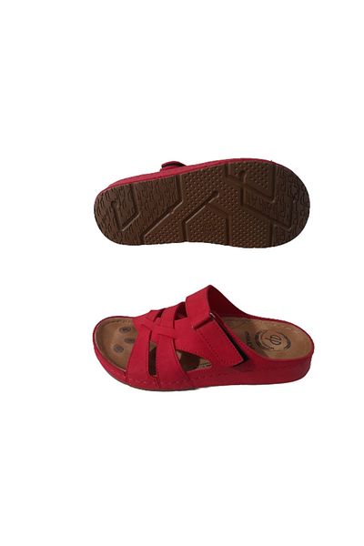 MULEX Red Women's Orthopedic Stylish Daily Slippers