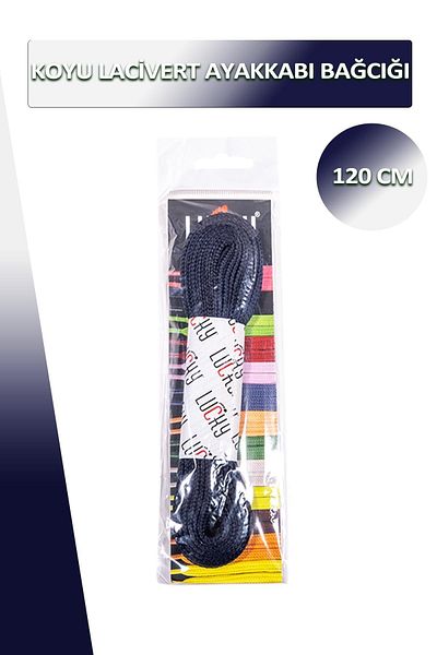 Dopar Lucky Dark Navy Blue Shoelaces Flat Laces 120 Cm