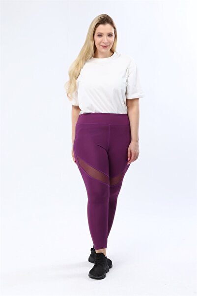 Miss Murem Purple Mesh Tights