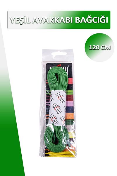 Dopar Lucky Green Shoelace Flat Laces 120 Cm