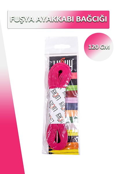 Dopar Lucky Fuchsia Shoelaces Flat Laces 120 Cm