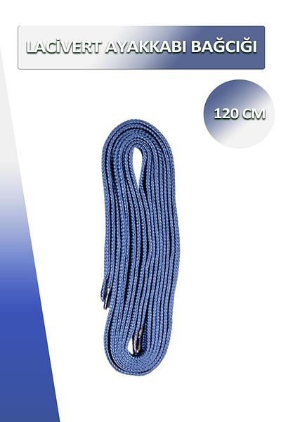 Dopar Lucky Navy Blue Shoelaces Flat Laces 120 Cm