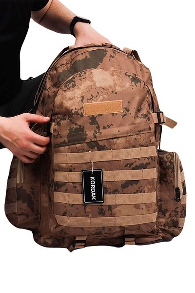 KORDAK Σακίδιο πλάτης για κάμπινγκ 75 Lt Outdoor Desert Camouflage -