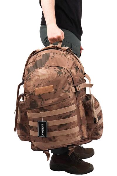 KORDAK Σακίδιο πλάτης για κάμπινγκ 75 Lt Outdoor Desert Camouflage -