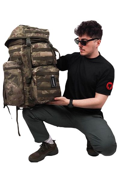 KORDAK Military Bag 90 Lt Αδιάβροχο Υφασμάτινο Σακίδιο πλάτης - Mountaineer Military Bag