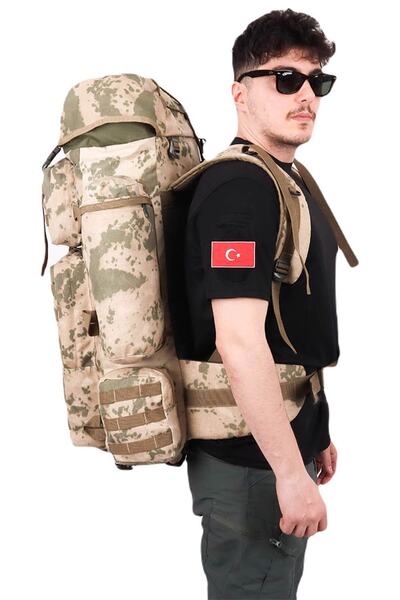 KORDAK Military 110 Lt αδιάβροχη υφασμάτινη τσάντα λειτουργίας - Desert Camouflage Mountaineer Soldier Bag