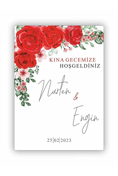Partini Tasarlat Kişiye Özel Hoşgeldiniz Karşılama Panosu - (düğün-nikah-nişa...