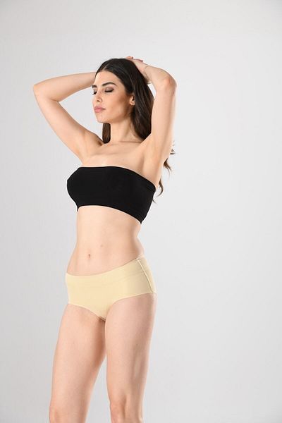 Miss Fit 12597 Chiloți fără sudură pentru femei, tăiați cu laser, fără urme