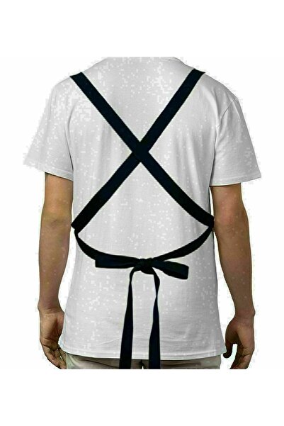 Bk Gift Kişiye Özel Isimli Tarihli Profesyonel Siyah Mutfak Önlüğü, Aşçı Önlüğü, Şef Önlüğü, Arkadaş