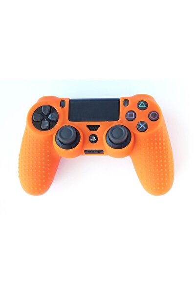 Konsol İstasyonu Playstation 4 Turuncu Kol Koruyucu Silikon Kılıf Tp4