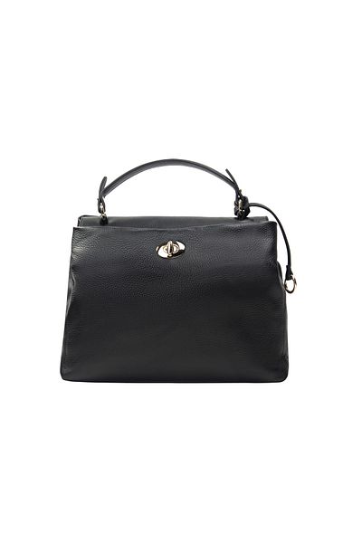USHA BLACK LABEL Henkeltasche aus Leder