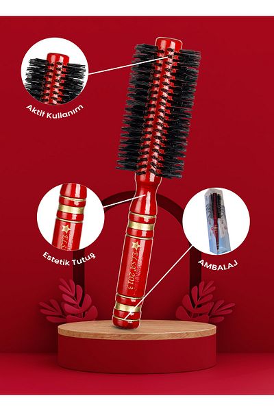 ELSA Professional 2013 Red Hair Brush
