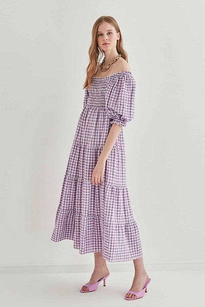 Vitrin Kleid - Lila - Smock-Kleid