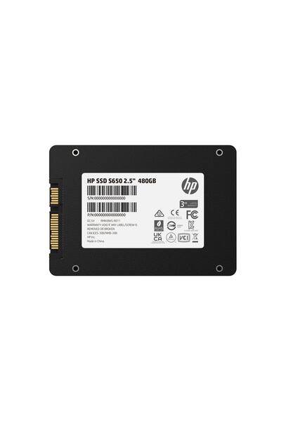 HP S650 2.5inc 480GB Dahili SSD Disk