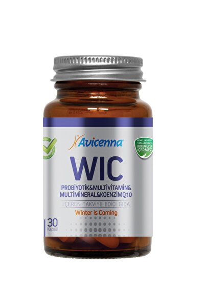 Avicenna Wıc - Probiotic, Multivitamin, Multimineral and Coenzyme Q10 - 30 Capsules