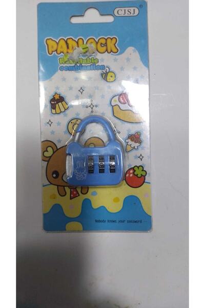 abnturk 3 Haneli Şifreli Asma Kilit Çanta Bavul Kilidi Mini Çekmece Masası Ki...