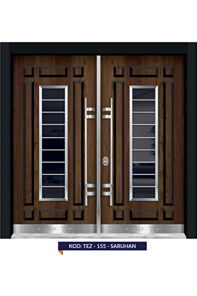 tezwood ahşap kapı sanayi Celik Kapi Saruhan Model Kabartma Desenli Apartman ...
