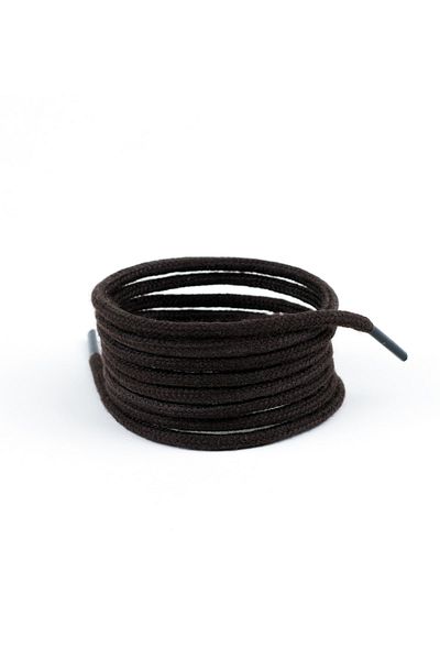 AiryFooT Waxed Round Laces, Shoelaces Brown 120 Cm 1 Pair