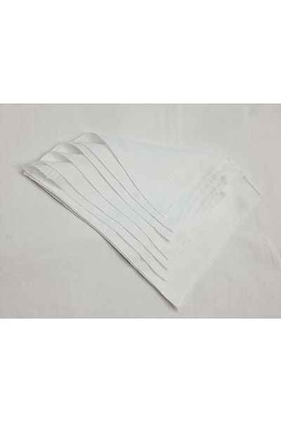BERKAY Sundan 6 Pieces Fabric Handkerchief 27x30 Cm