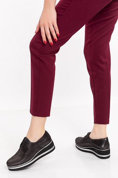 Elile Shoes Pantofi de damă Oxford din piele naturală