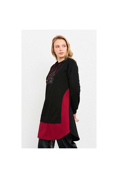 FUAT GÜRSEN Piece Plaid Detailed Tunic