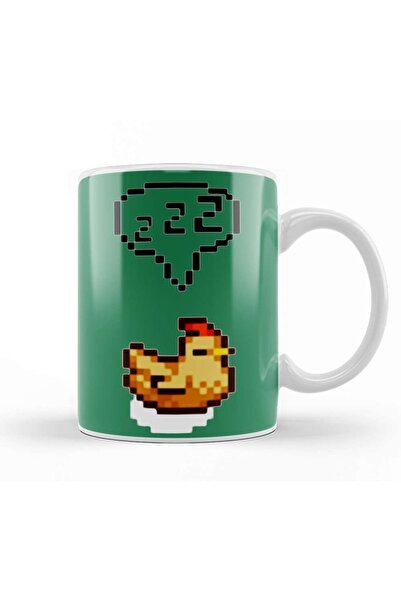 Stardew Valley Sleeping Chicken Mug Porcelain