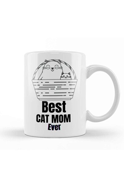 Mothers Day 2021 Best Cat Mom Ever Funny Mug Porcelain