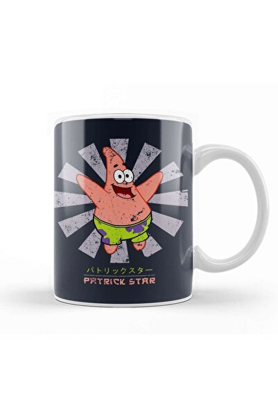 Baskı Dükkanı كوب باتريك ستار ريترو الياباني من البورسلين