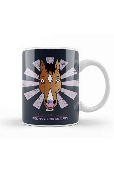 Baskı Dükkanı كوب Bojack Horseman Retro الياباني من البورسلين