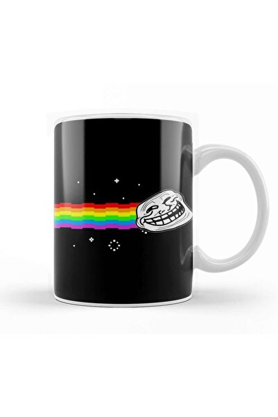 Baskı Dükkanı كوب ترول فيس نيان كات ميمي من البورسلين