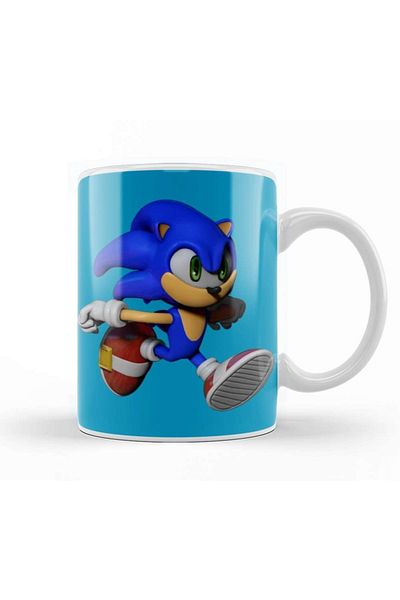 Baskı Dükkanı كوب سونيك The Hegdehog Mini Sonic من البورسلين