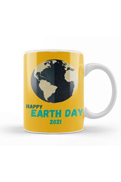 Baskı Dükkanı هدايا يوم الأرض يوم الأرض السعيد 2021 كوب بورسلين