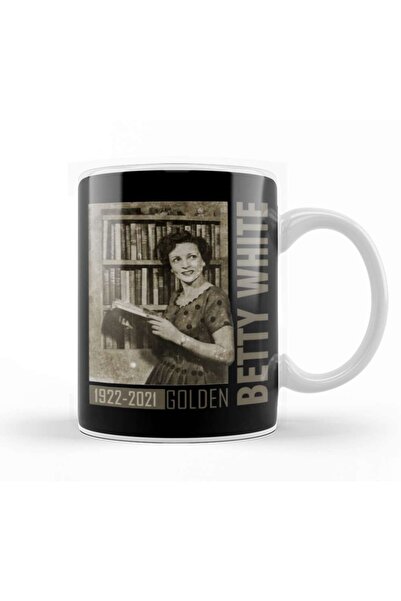 Baskı Dükkanı كوب بيتي وايت جولدن كوب بورسلين