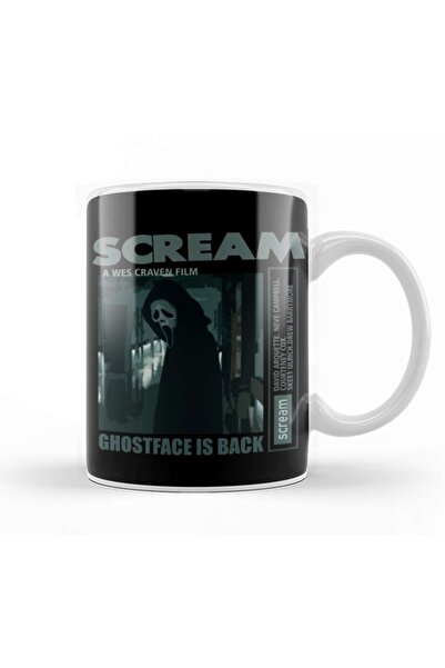 Baskı Dükkanı Scream Ghostface Is Back Kupa Bardak Porselen