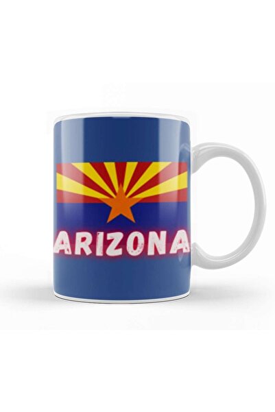 Baskı Dükkanı كوب أريزونا الأمريكي من البورسلين
