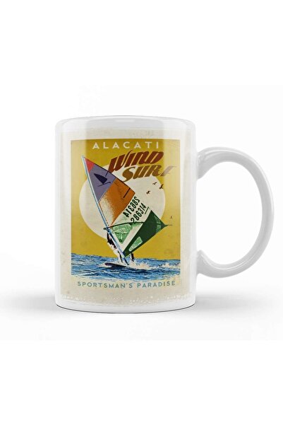 Baskı Dükkanı كوب ألاكاتي ويند سورفو زجاج بورسلين