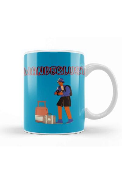 Baskı Dükkanı كوب بورسلين بتصميم هدية مرحة للسفر لمحبي رحلة السفر والمغامرين ...