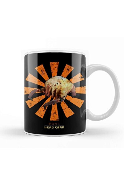 Baskı Dükkanı كوب هيد كراب ريترو ياباني بنصف الحياة من البورسلين