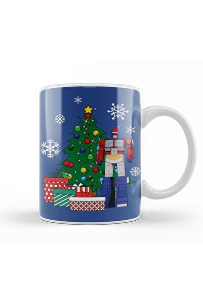 Baskı Dükkanı كوب أوبتيموس برايم حول شجرة عيد الميلاد من البورسلين الزجاجي