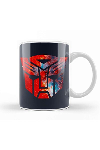 Baskı Dükkanı كوب بورسلين بشعار Transformers Galaxy Silhouette